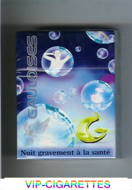 Gauloises with soap-bubble 30s cigarettes hard box