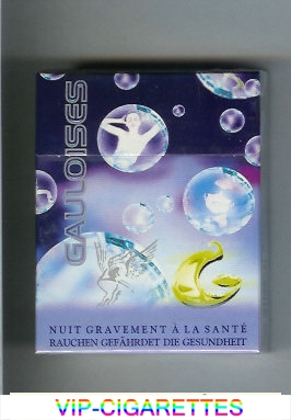 Gauloises with soap-bubble 25s cigarettes hard box