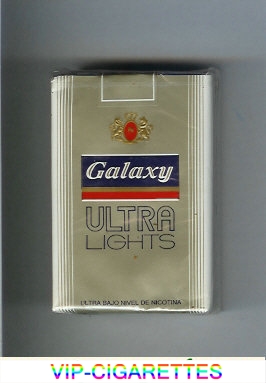 Galaxy Ultra Lights silver cigarettes soft box