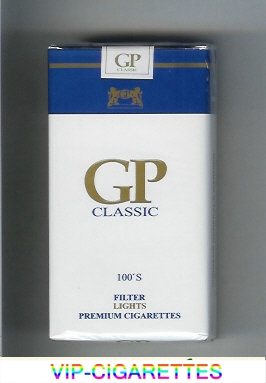 GP Classic 100s Filter Lights premium cigarettes soft box