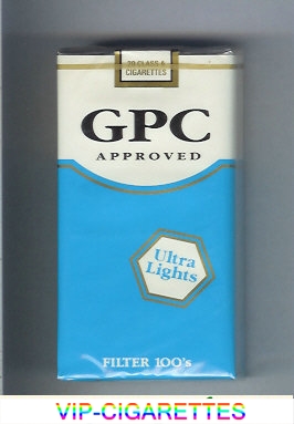 GPC Approved Ultra Lights Filter 100s Cigarettes soft box