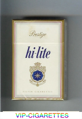 Hi-Lite Prestige cigarettes hard box