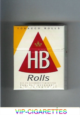 HB Rolls cigarettes hard box