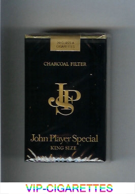 John Player Special King Size Charcoal Filter Black cigarettes soft box