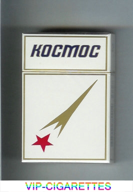 Kosmos T white gold rocket cigarettes hard box