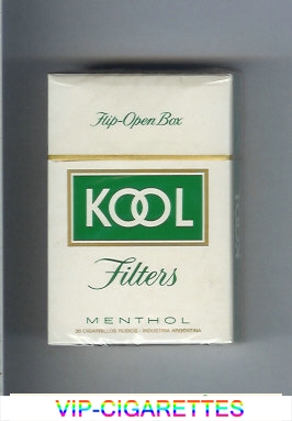 Kool Menthol Filter cigarettes hard box