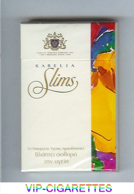 Karelia Slims 100s cigarettes hard box