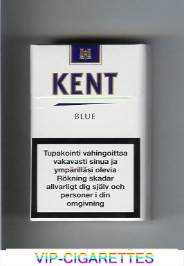 Kent Blue cigarettes hard box