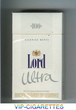 Lord Ultra 100s Niedrige Werte cigarettes hard box