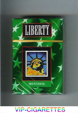 Liberty Menthol cigarettes hard box