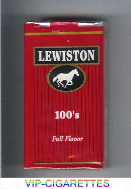 Lewiston 100s Full Flavor cigarettes soft box