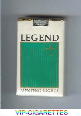 Legend Menthol Lights cigarettes soft box