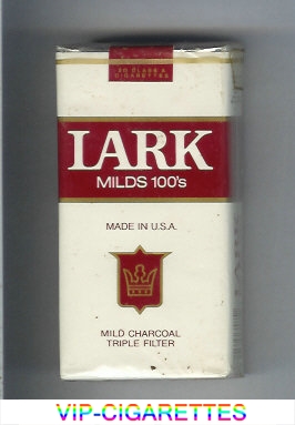 Lark Milds 100s white and red Cigarettes soft box