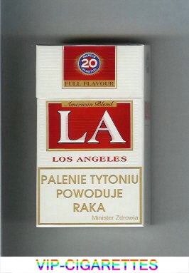 LA Los Angeles Full Flavour American Blend Cigarettes hard box