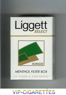 Liggett Select Kings Menthol Filter Box cigarettes hard box