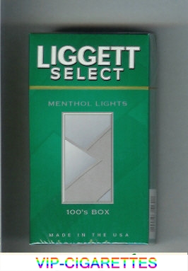 Liggett Select/Liggett Select Menthol Lights 100s Box cigarettes hard box