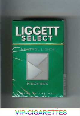 Liggett Select Menthol Lights Kings Box cigarettes hard box