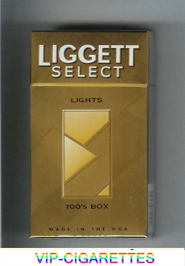 Liggett Select Lights 100s Box cigarettes hard box
