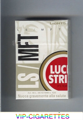 Lucky Strike Lights LS MFT cigarettes hard box