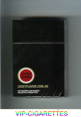 Lucky Strike cigarettes hard box