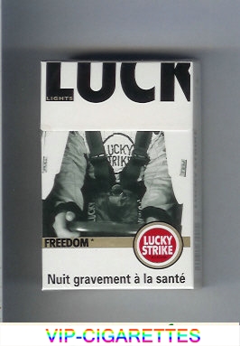 Lucky Strike Freedom Lights cigarettes hard box