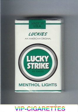 Lucky Strike Luckies An American Original Menthol Lights cigarettes soft box