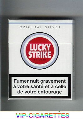 Lucky Strike Original Silver Lights 25s cigarettes hard box