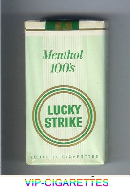 Lucky Strike Menthol 100s cigarettes soft box
