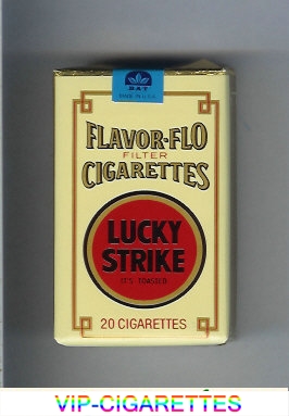 Lucky Strike Flavor Flo Filter Cigarettes soft box