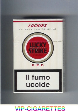 Lucky Strike Luckies An American Original Red cigarettes hard box
