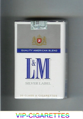 L&M Quality American Blend Silver Label cigarettes soft box
