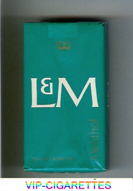 L&M Menthol 100s cigarettes soft box