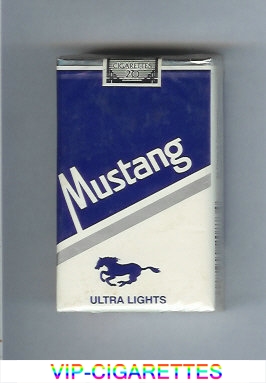Mustang Ultra Lights cigarettes soft box
