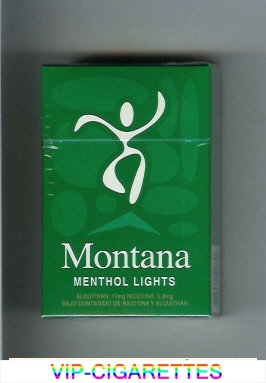 Montana Cigarettes Menthol Lights hard box
