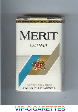Merit Ultima white cigarettes soft box