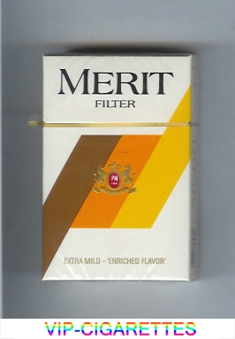 Merit Filter cigarettes hard box