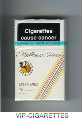 Matinee Slims Extra Mild 20 cigarettes King Size hard box