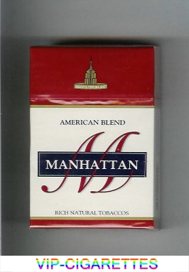 Manhattan M American Blend cigarettes hard box