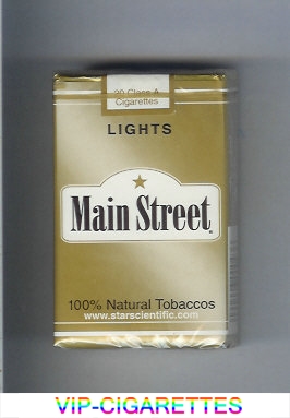 Main Street Lights cigarettes soft box