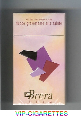 MS Brera Slim 100s cigarettes hard box