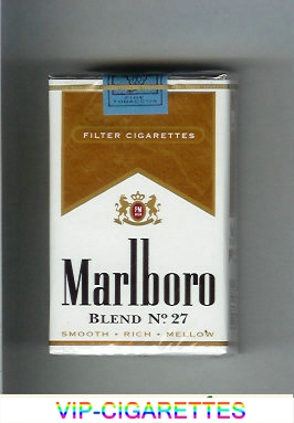 Marlboro Blend No 27 filter cigarettes soft box