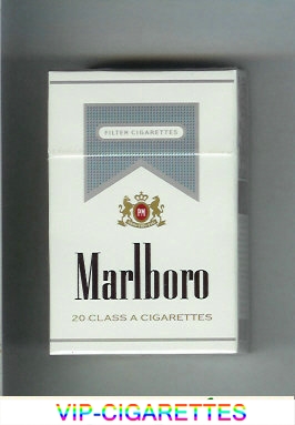 Marlboro white and grey cigarettes hard box
