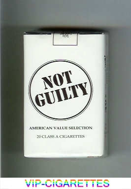 Not Guilty American Value Selection cigarettes soft box