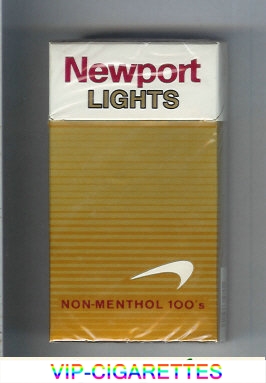 Newport Non Menthol Lights 100s cigarettes hard box