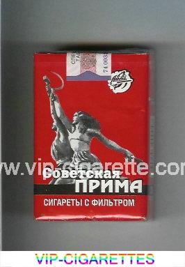 Prima Sovetskaya red cigarettes soft box