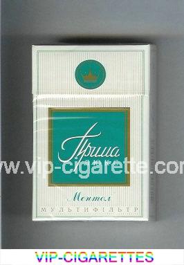Prima Lyuks Multifiltr Mentol white and green cigarettes hard box