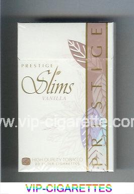 Prestige Slims Vanilla 100s cigarettes hard box