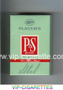 Player's P and S cigarettes hard box