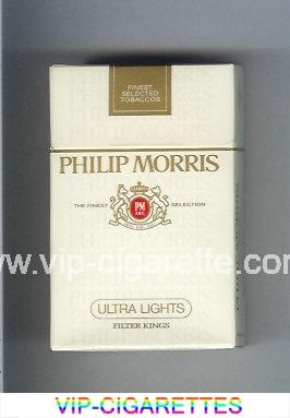 Philip Morris Ultra Lights cigarettes hard box