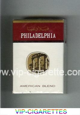Philadelphia American Blend white and brown cigarettes hard box